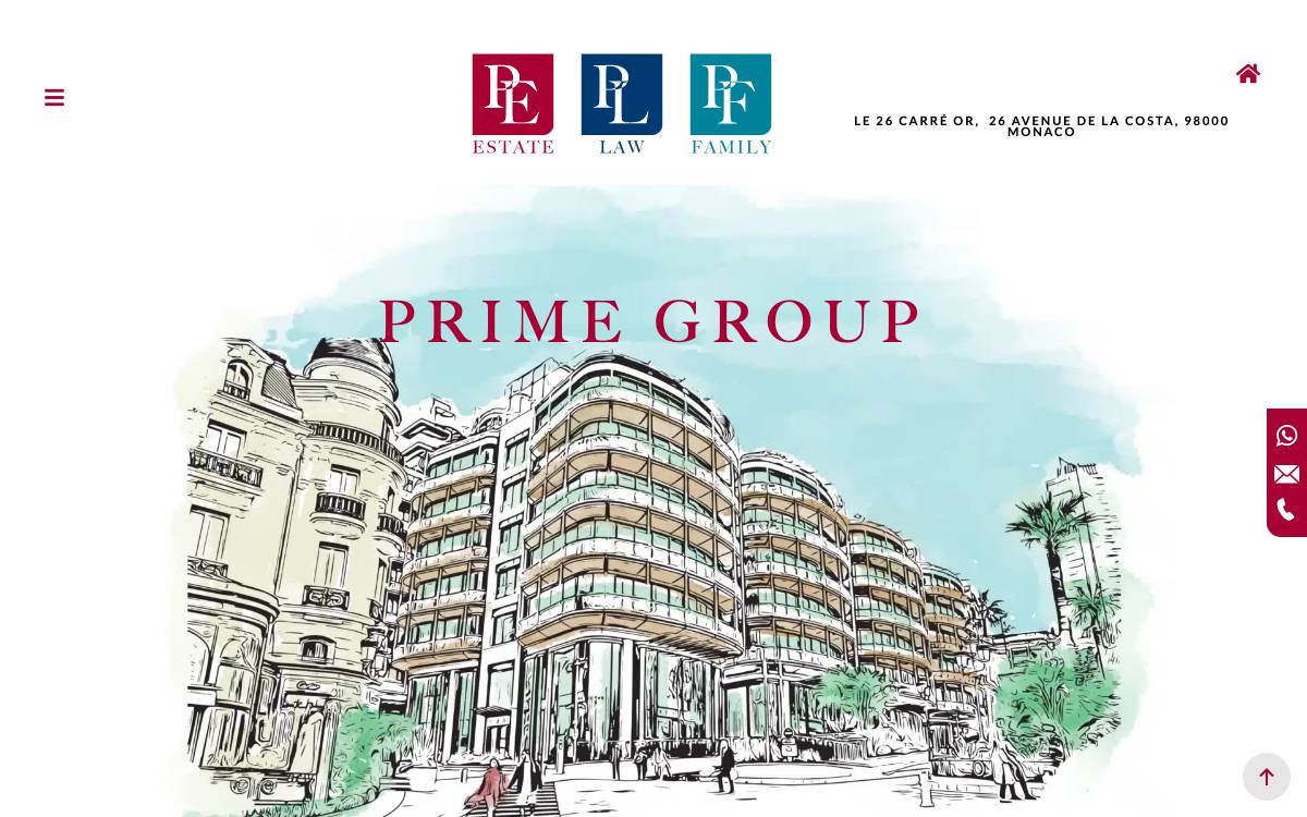 Prime Family website preview