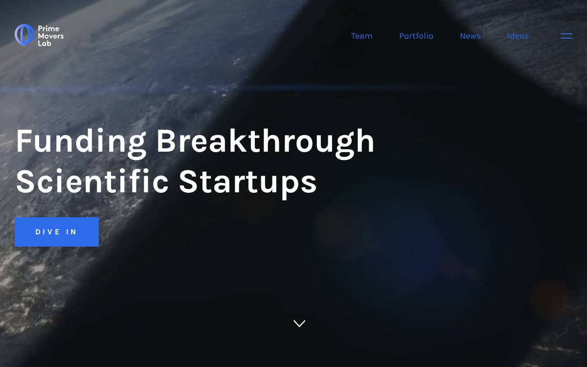Prime Movers Lab website preview