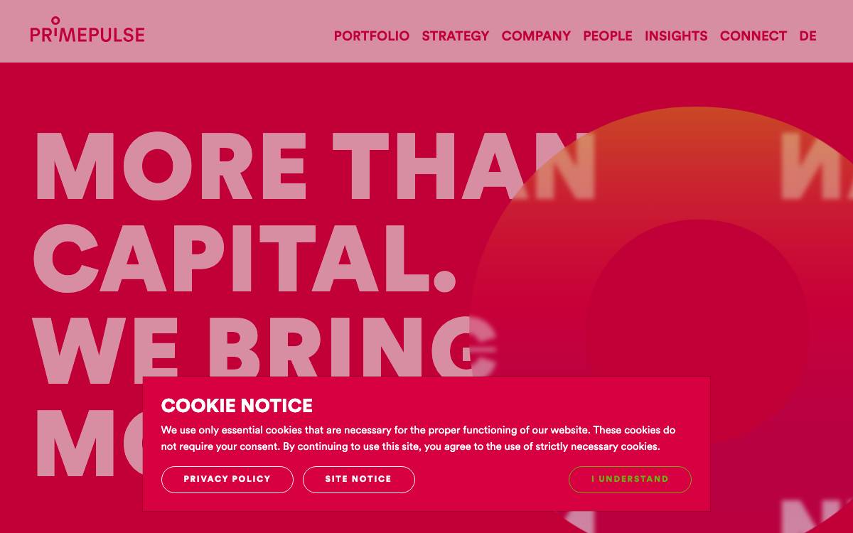 Primepulse website preview