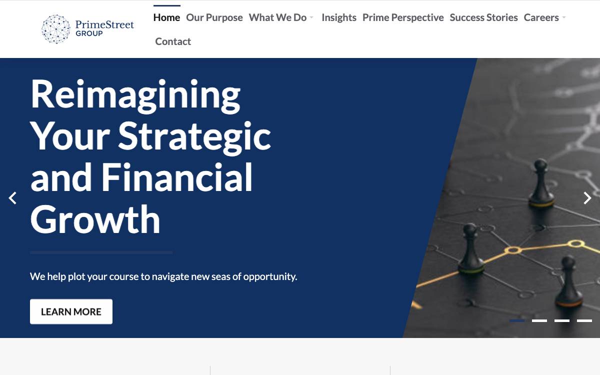 PrimeStreet Capital website preview