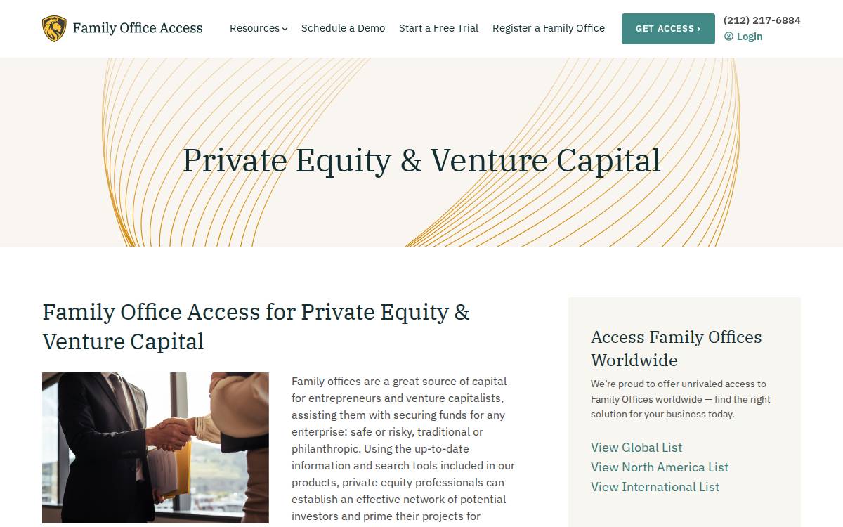 Private Family Office website preview