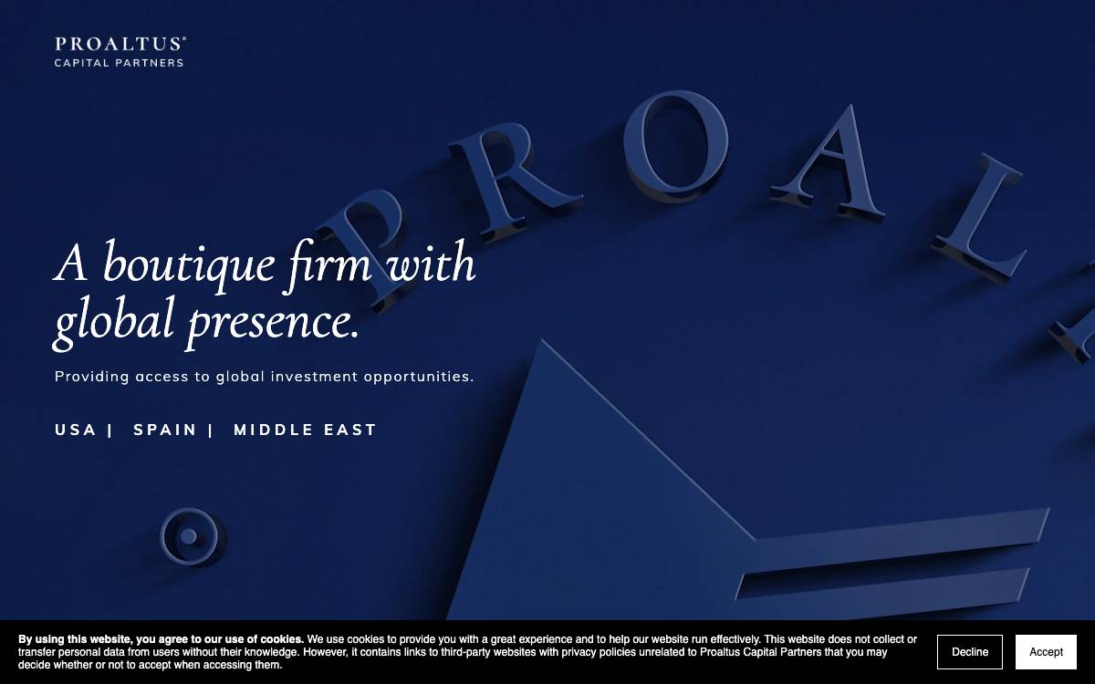 Proaltus Capital Partners website preview