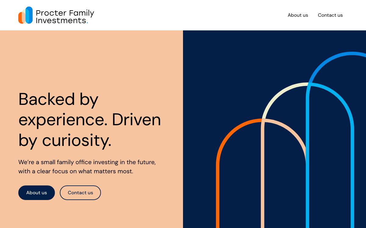Procter Family Investments website preview