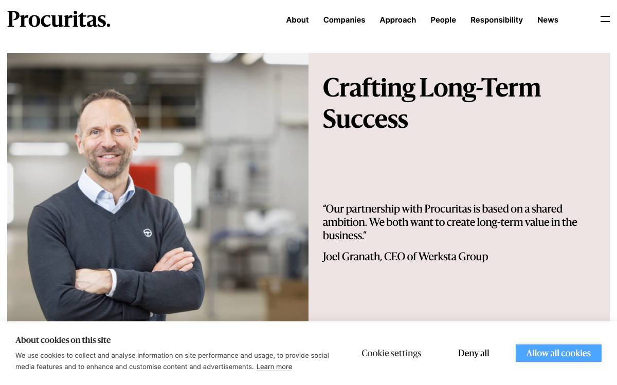 Procuritas website preview