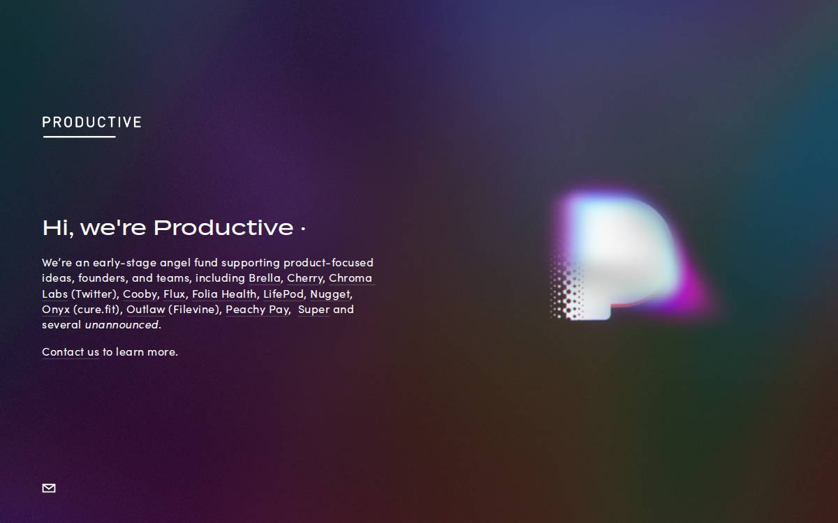 Productive Ventures website preview