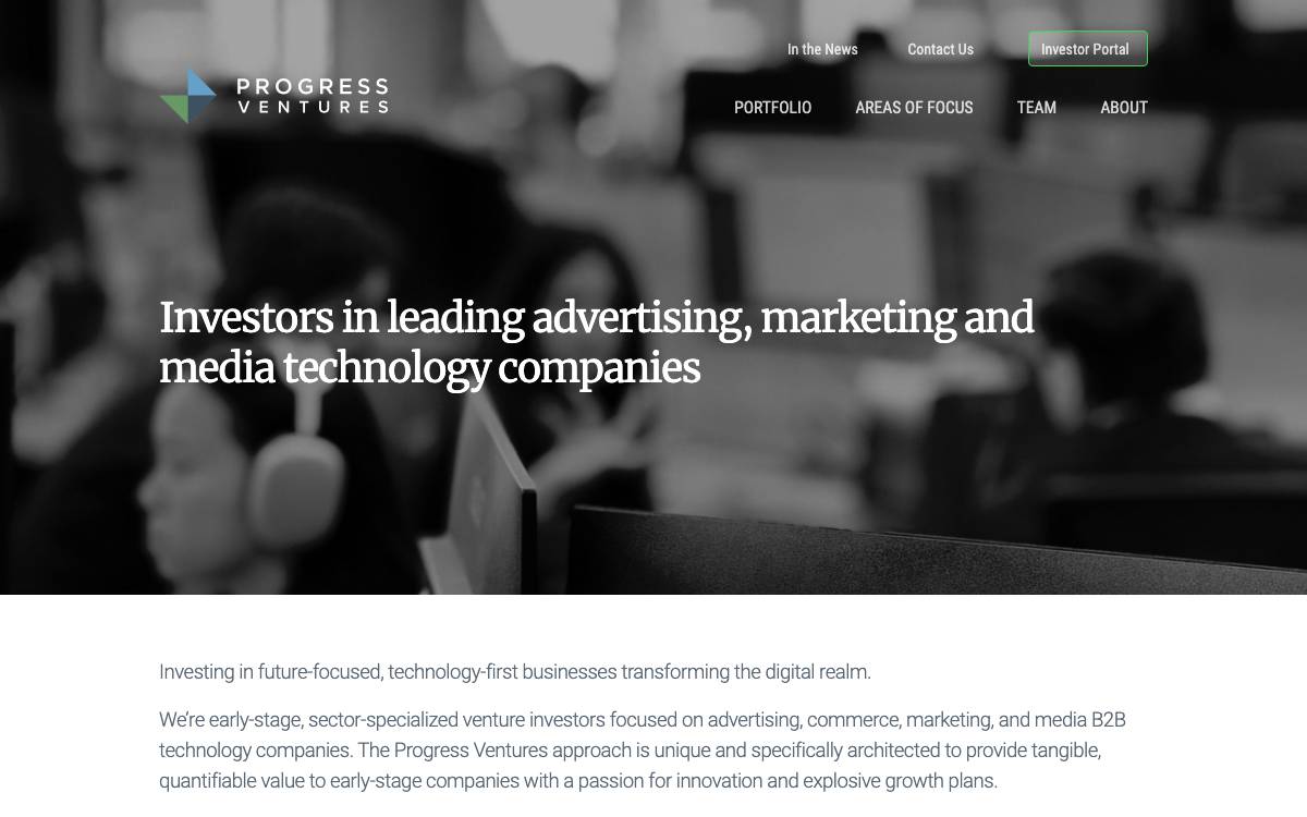 Progress Ventures website preview