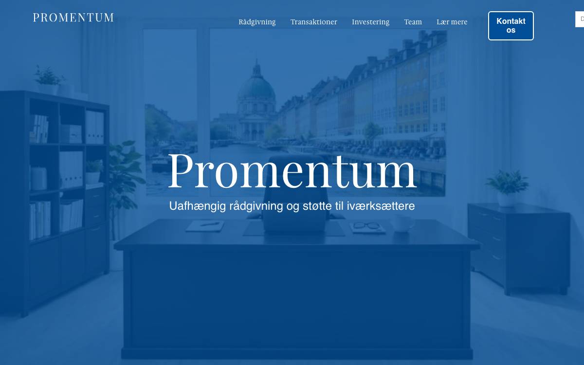 Promentum Equity Partners website preview