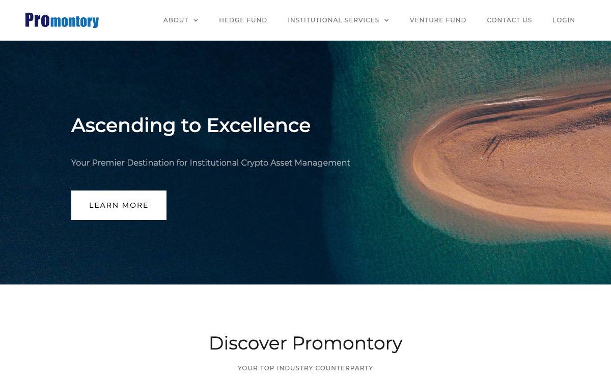 Promontory Technologies website preview