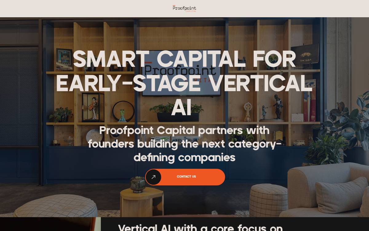 Proofpoint Capital website preview