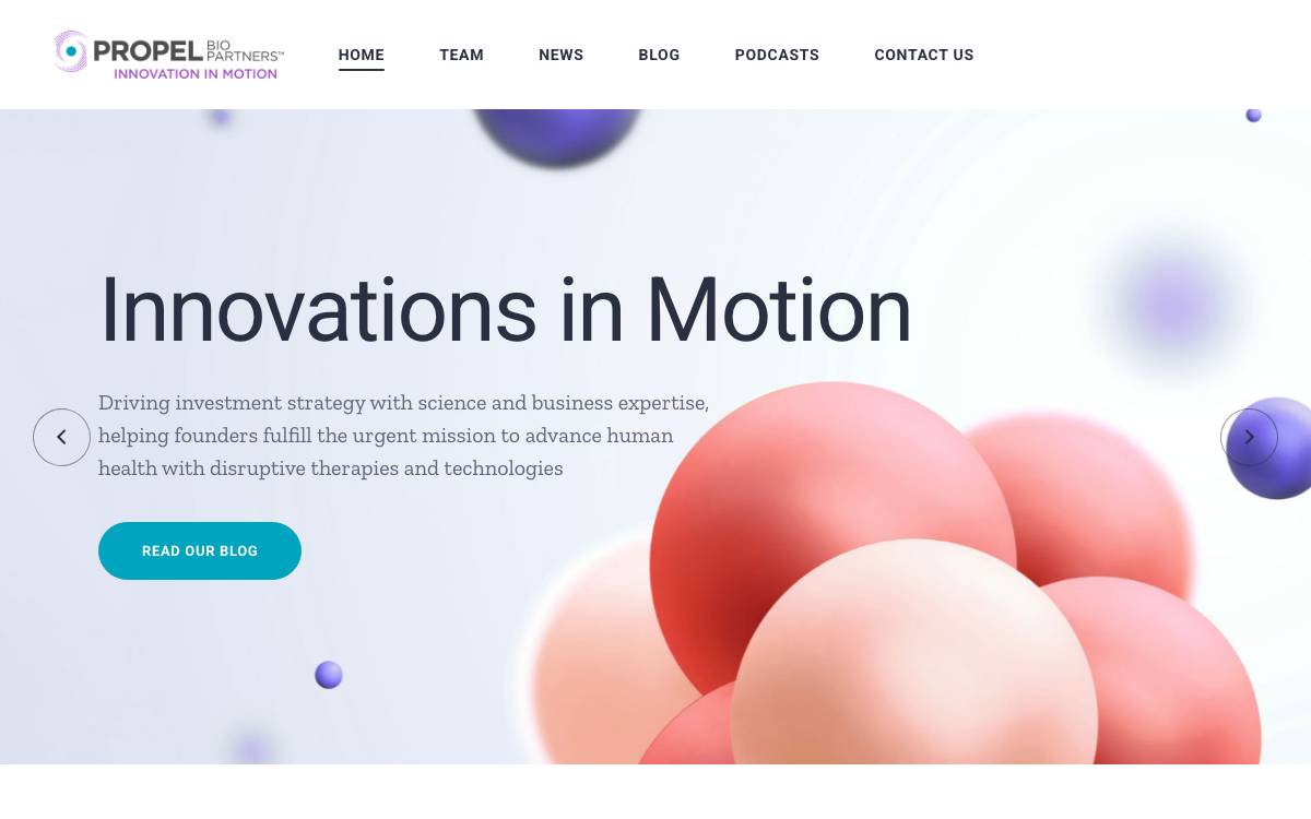 Propel Bio Partners website preview