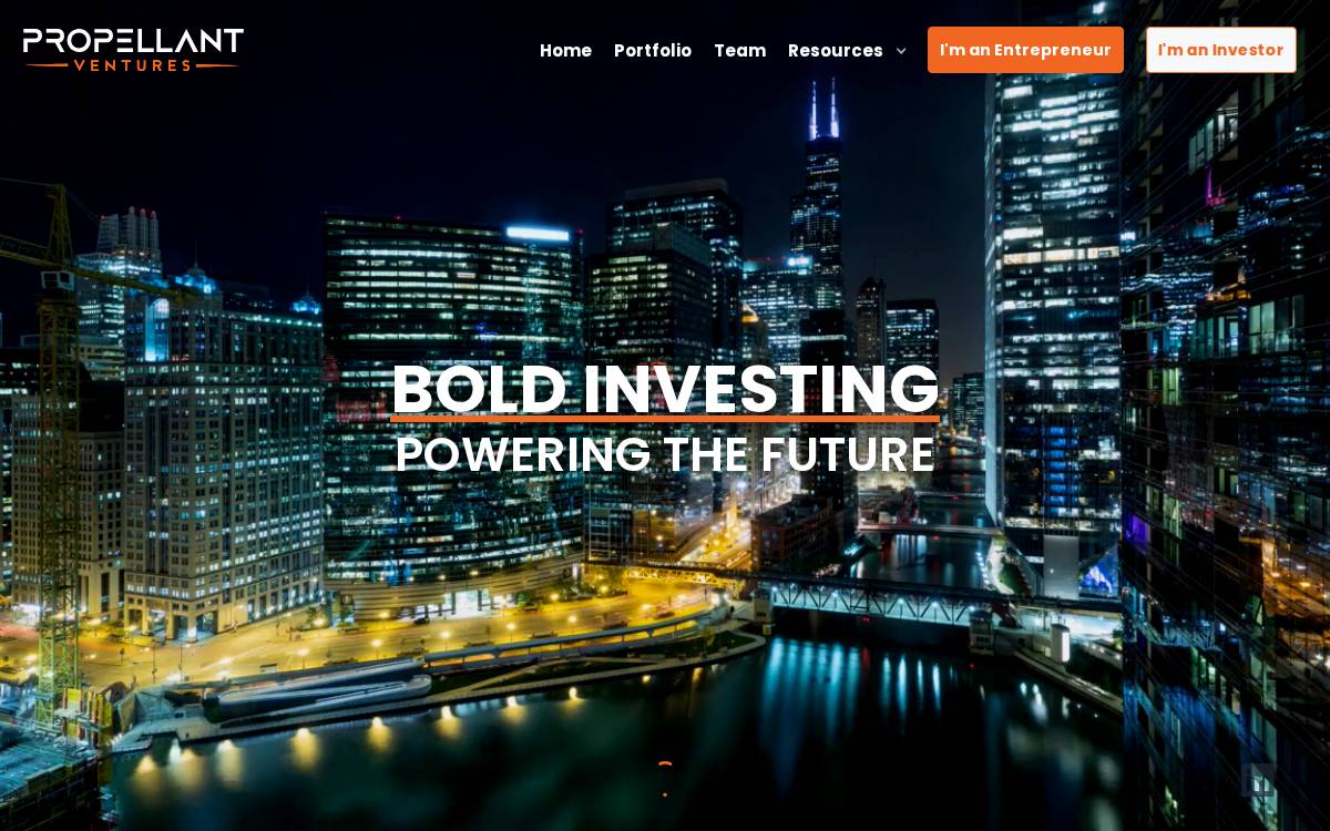 Propellant Ventures website preview