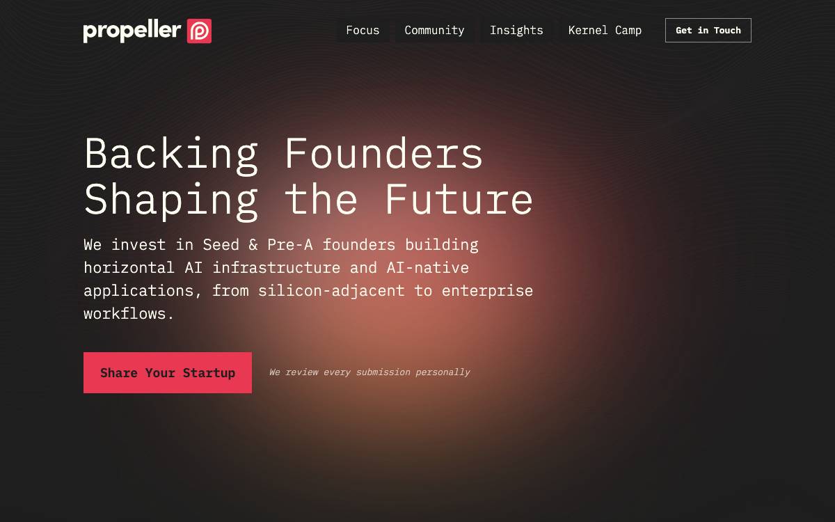 Propeller Inc. website preview