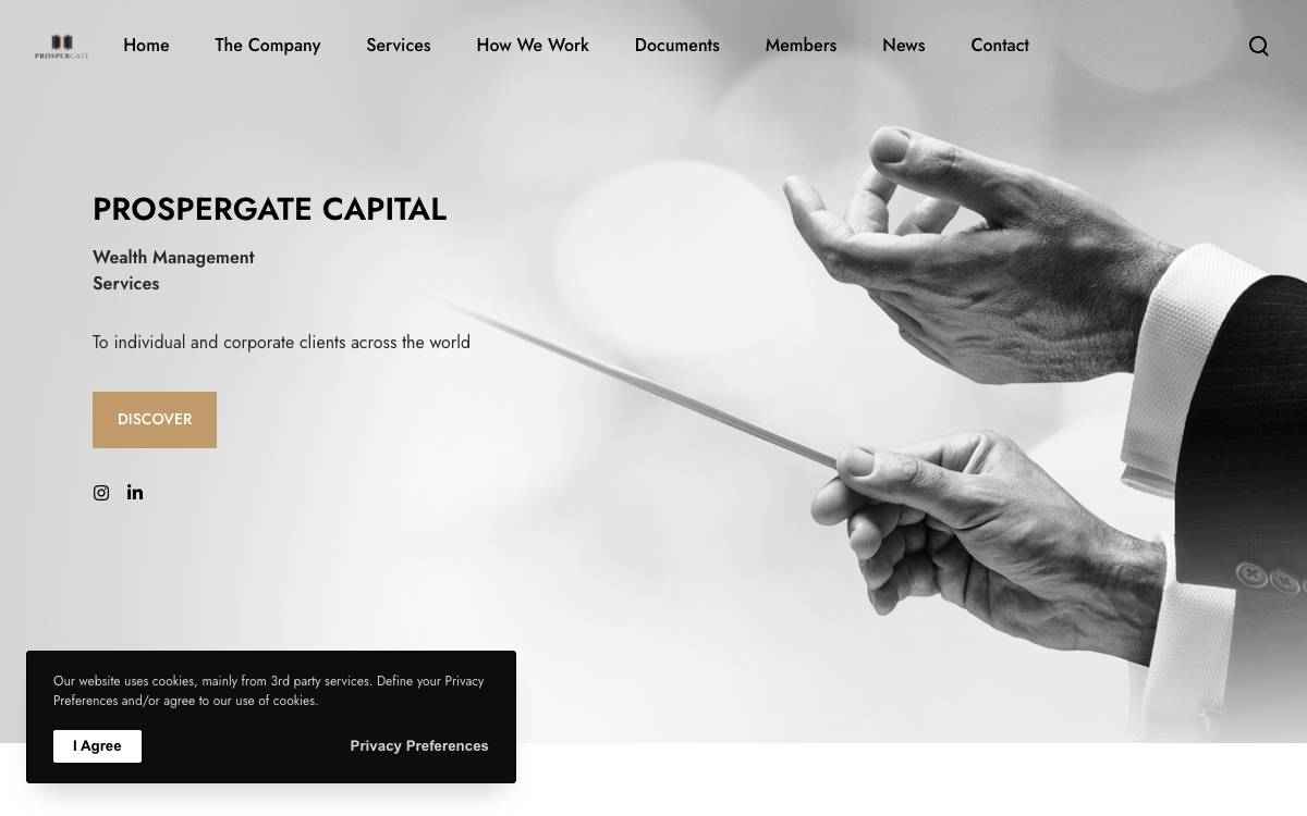 Prospergate Group website preview