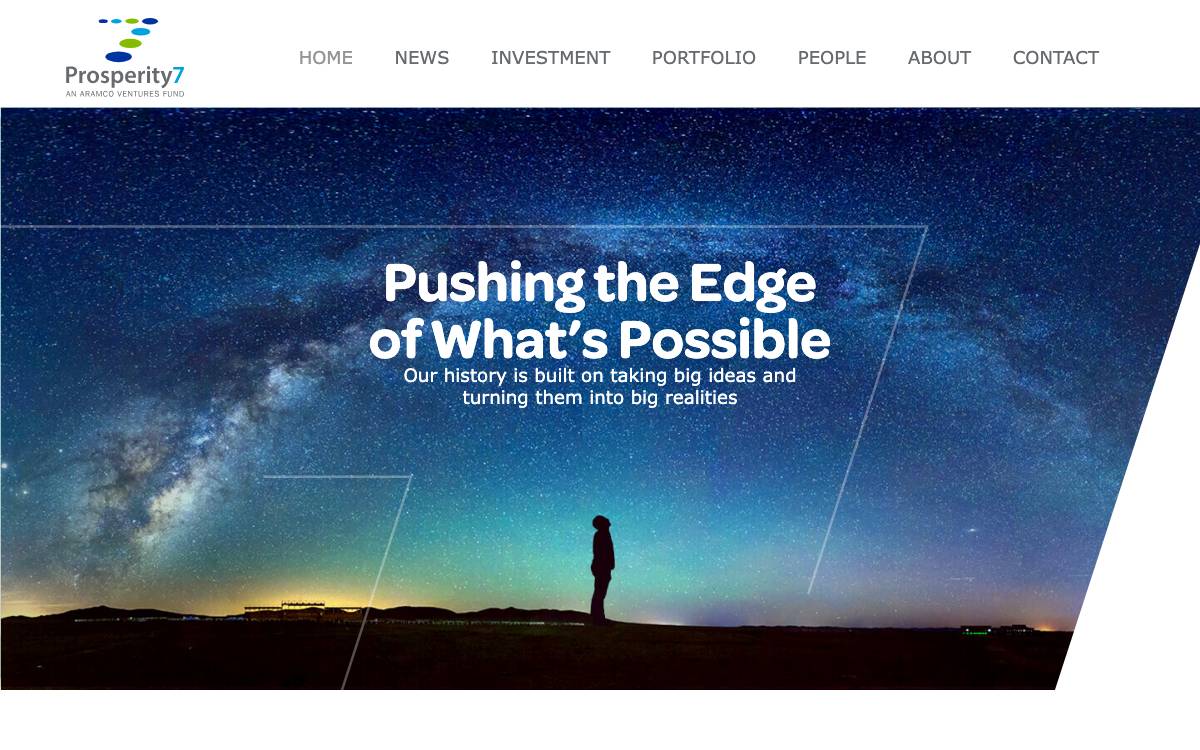 Prosperity7 Ventures website preview