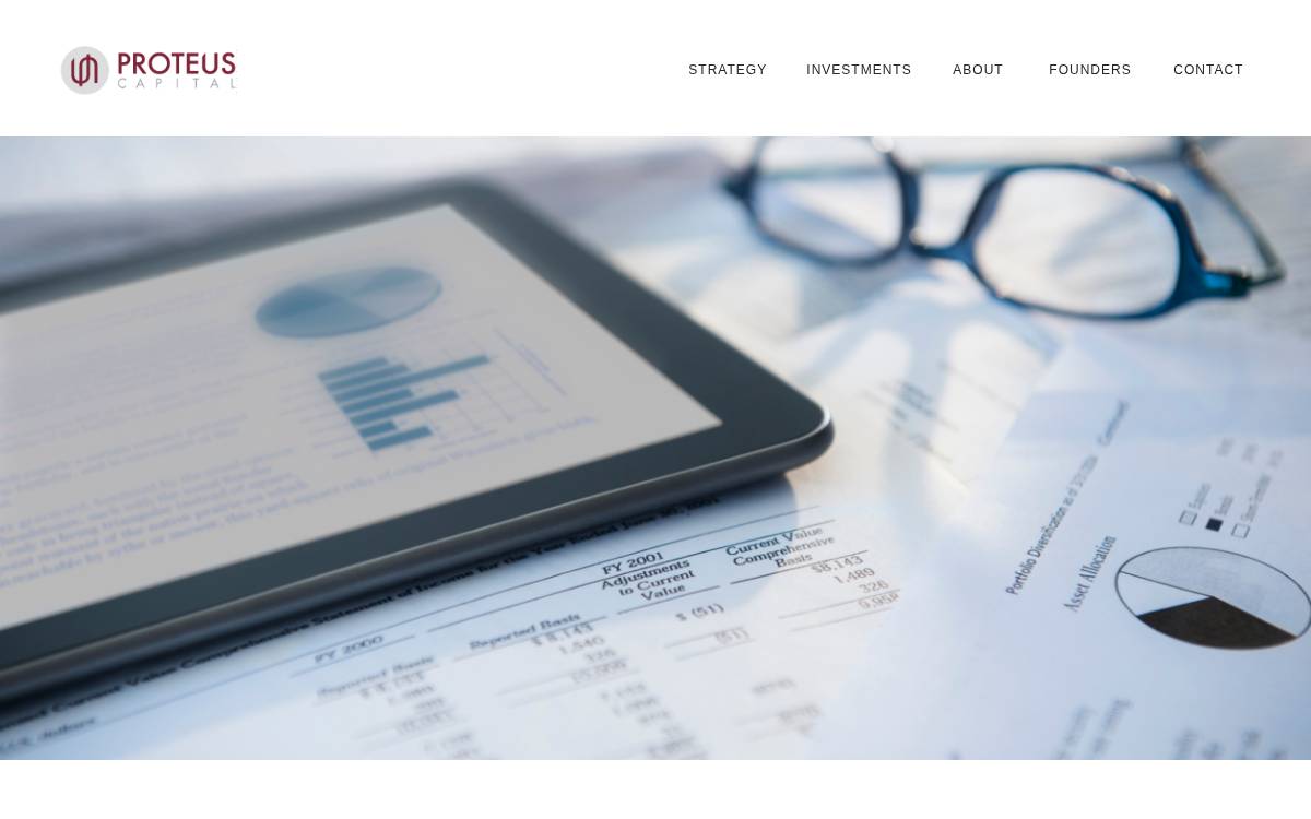 Proteus Capital Management website preview