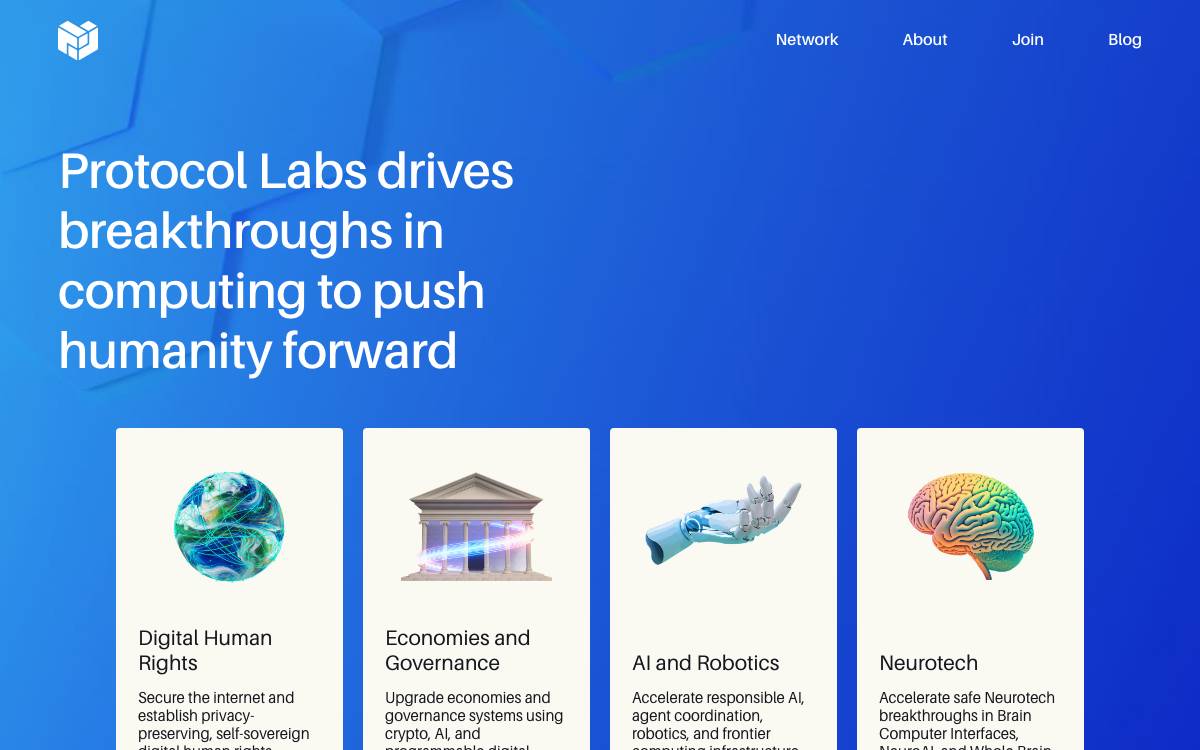 Protocol Labs website preview