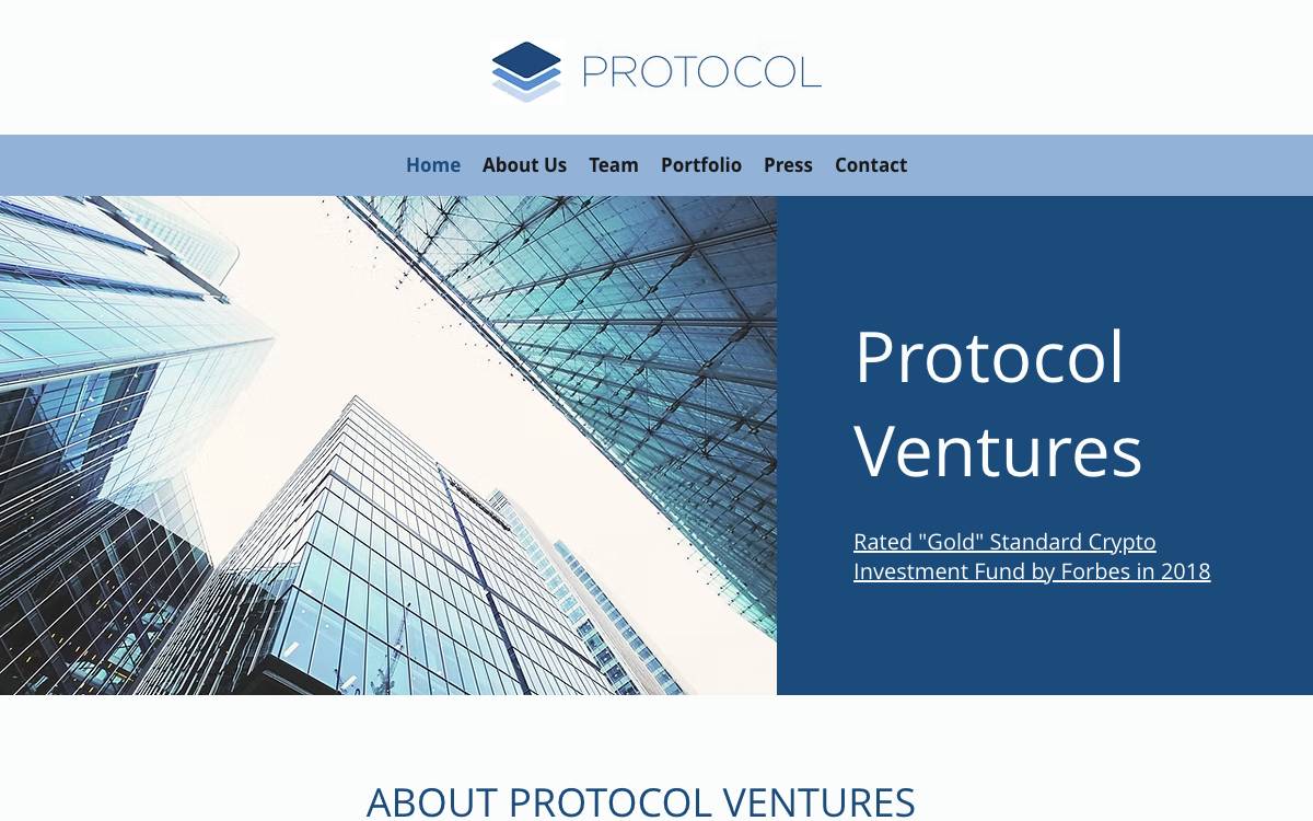 Protocol Ventures website preview