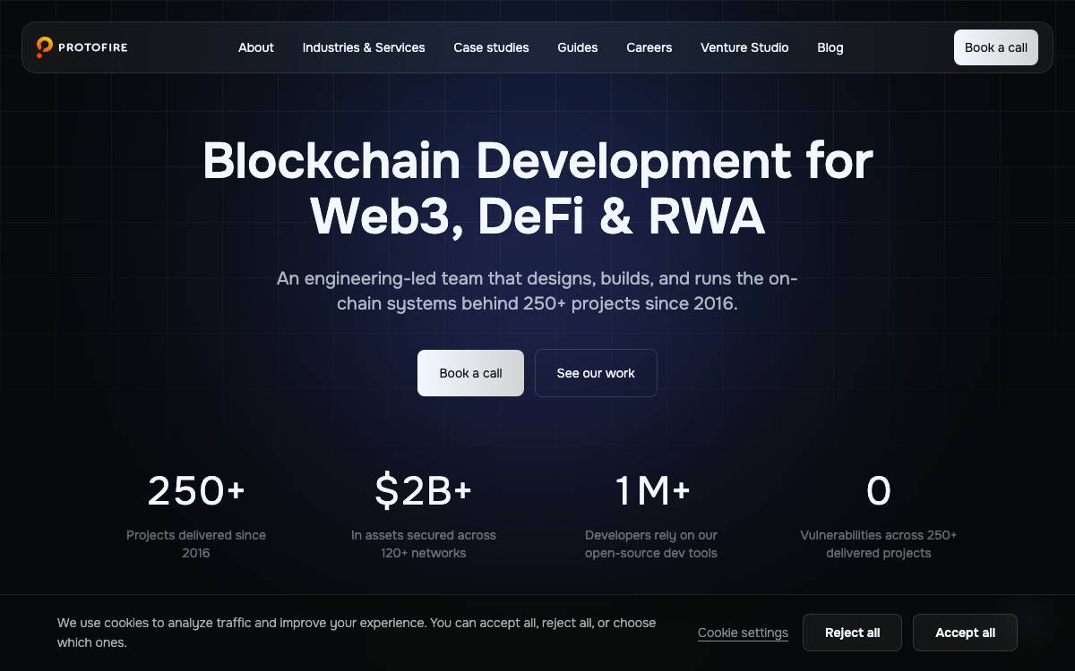 Protofire website preview