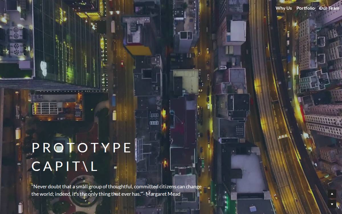 Prototype Capital website preview