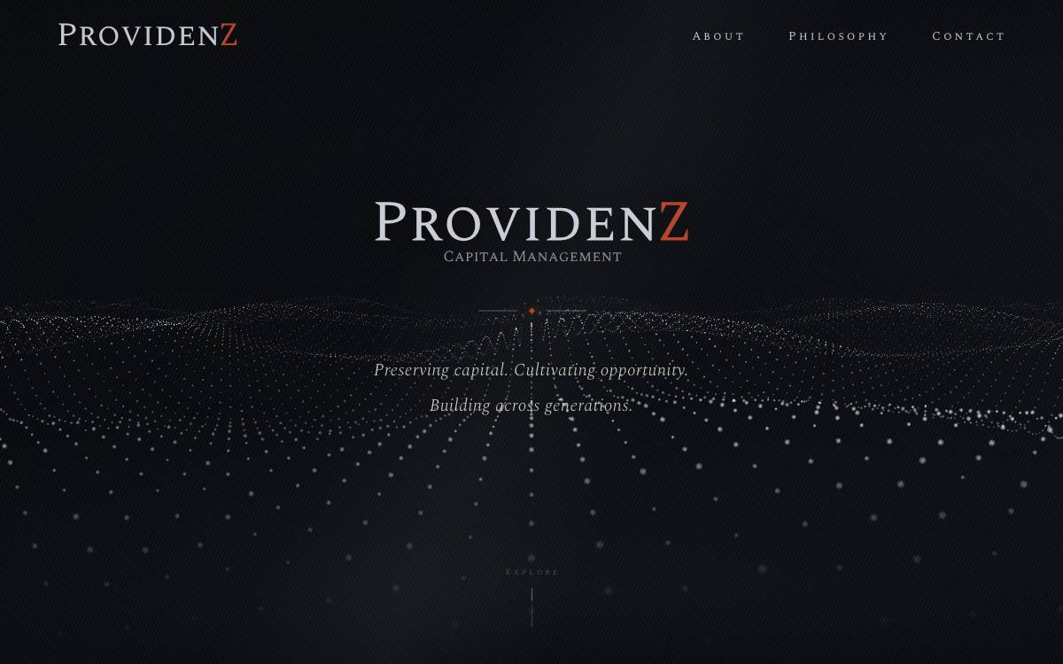 Providenz Capital Management website preview