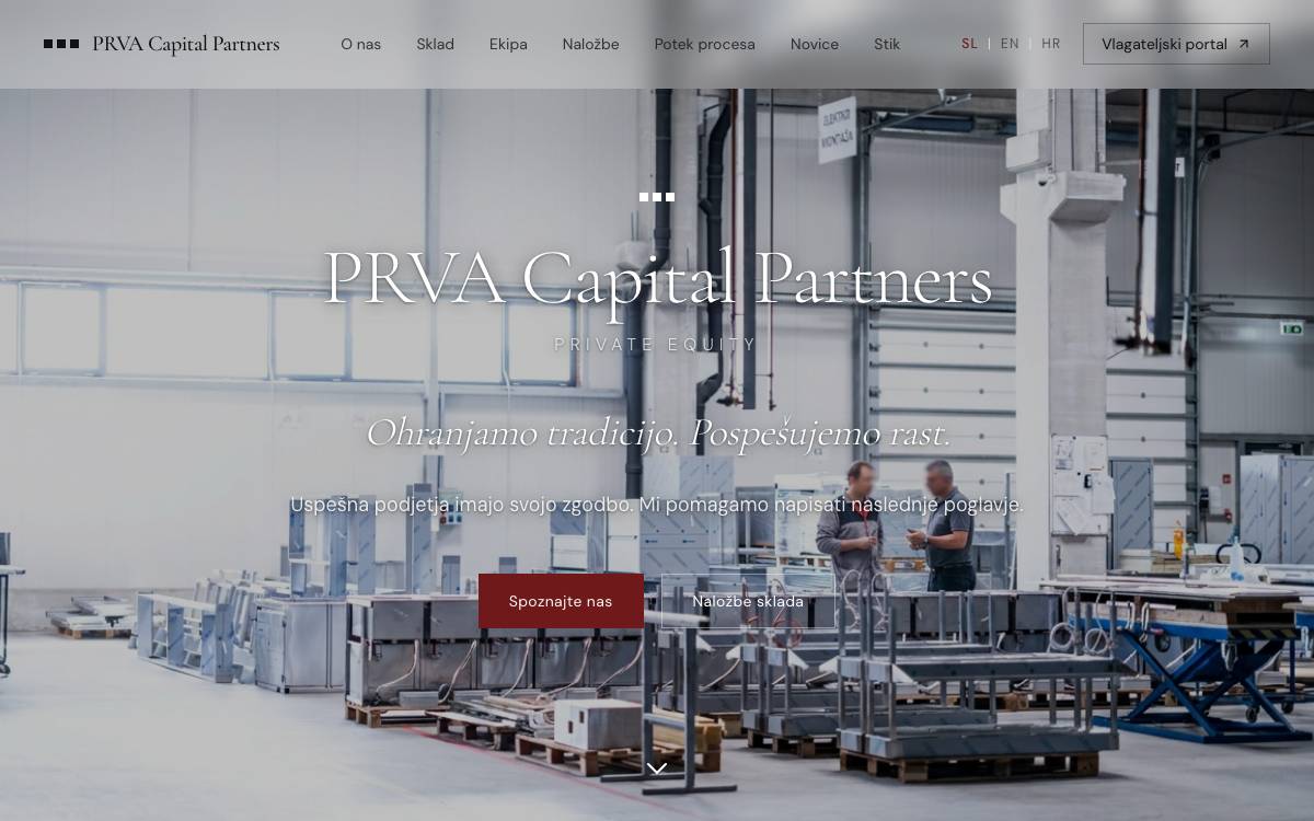 PRVA CAP website preview