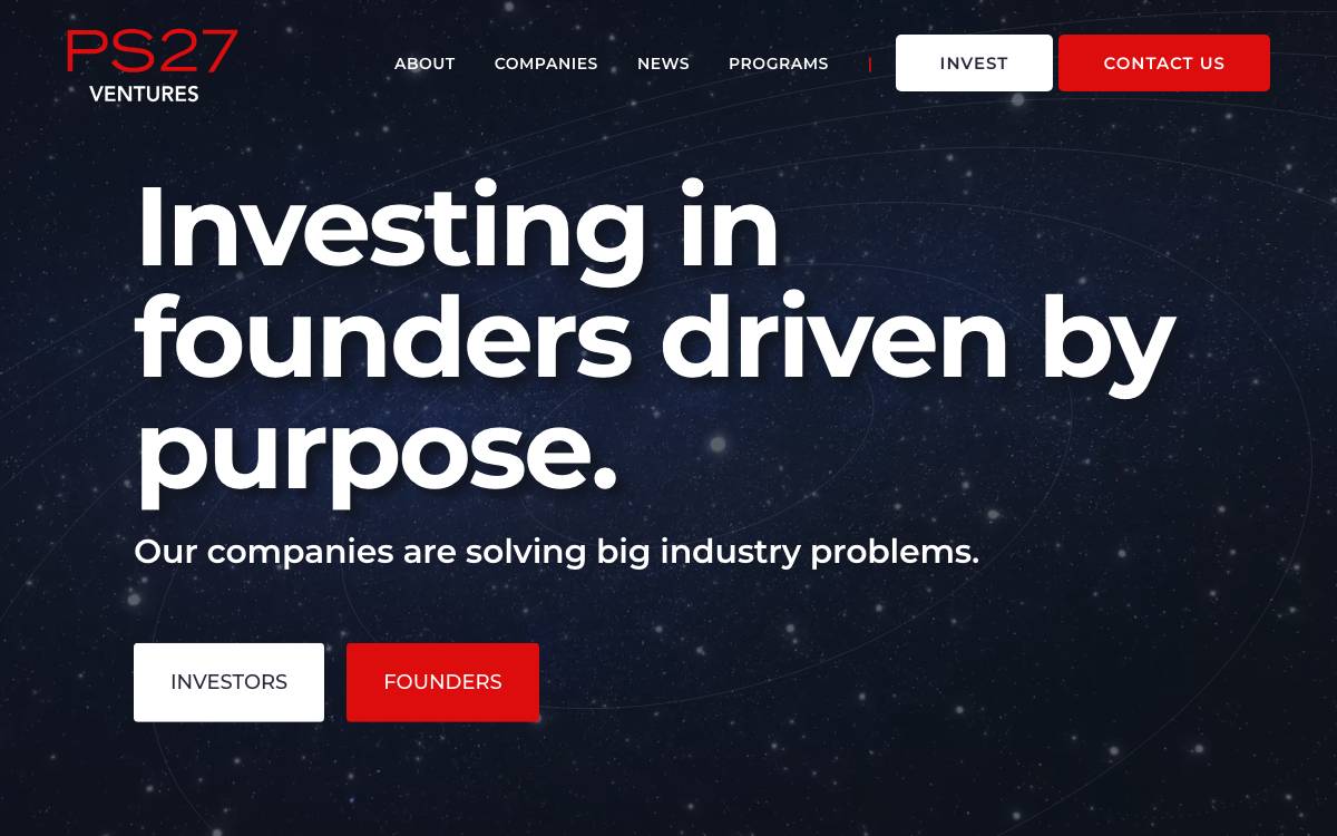PS27 Ventures website preview