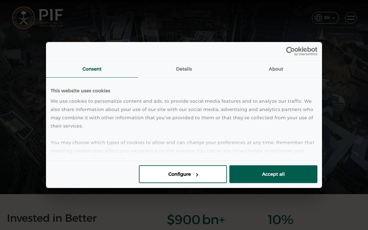Public Investment Fund website preview