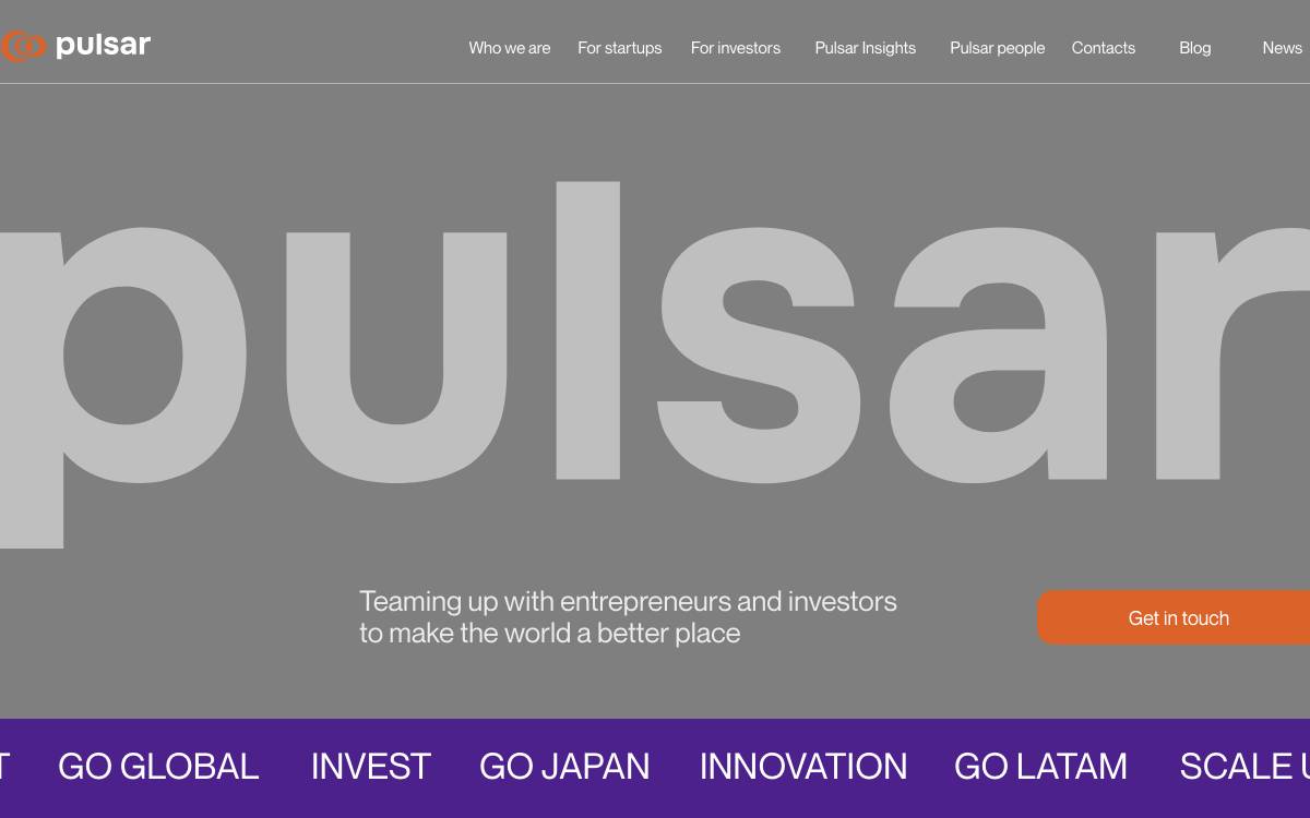 Pulsar Venture Studio / Pulsar VC website preview