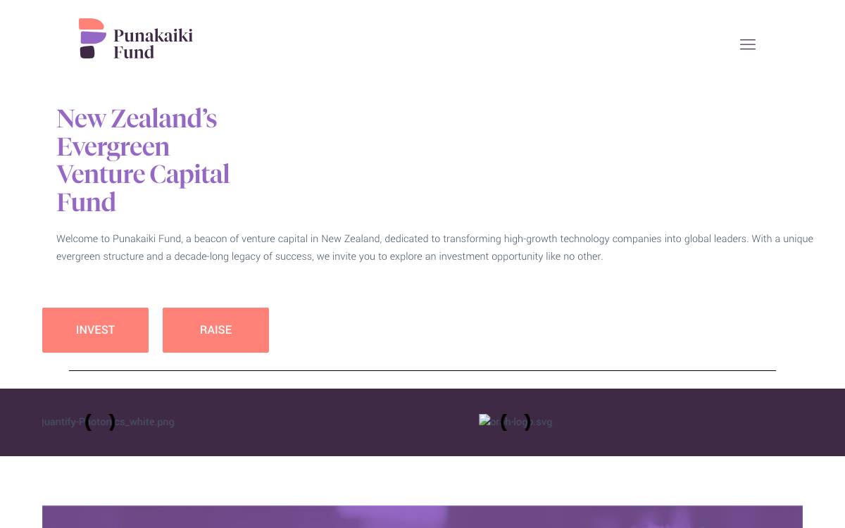 Punakaiki Fund website preview