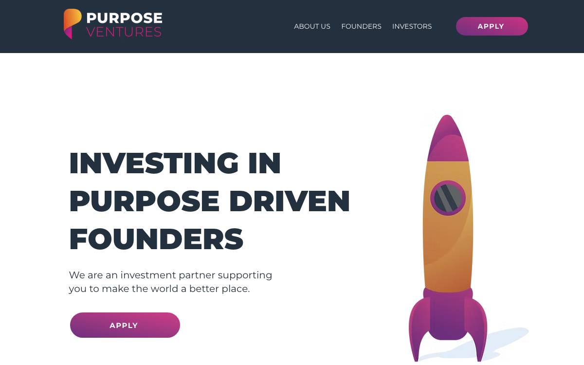 Purpose Ventures website preview