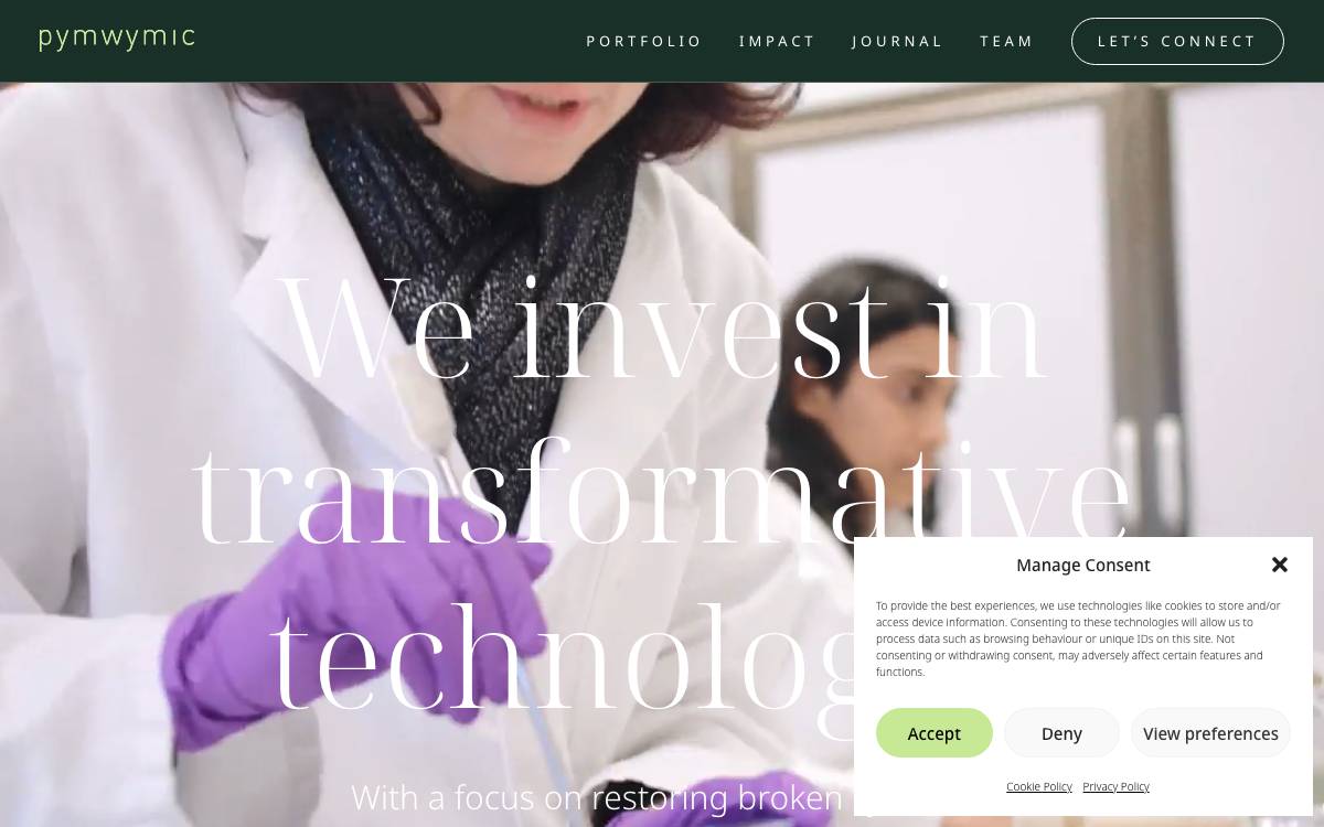 Pymwymic website preview