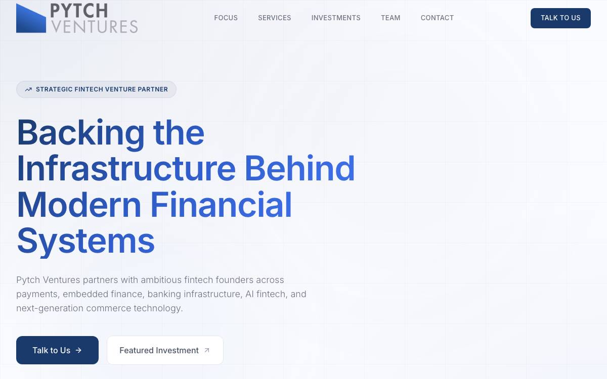 Pytch Ventures website preview