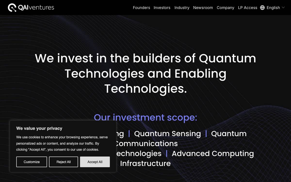 QAI Ventures website preview
