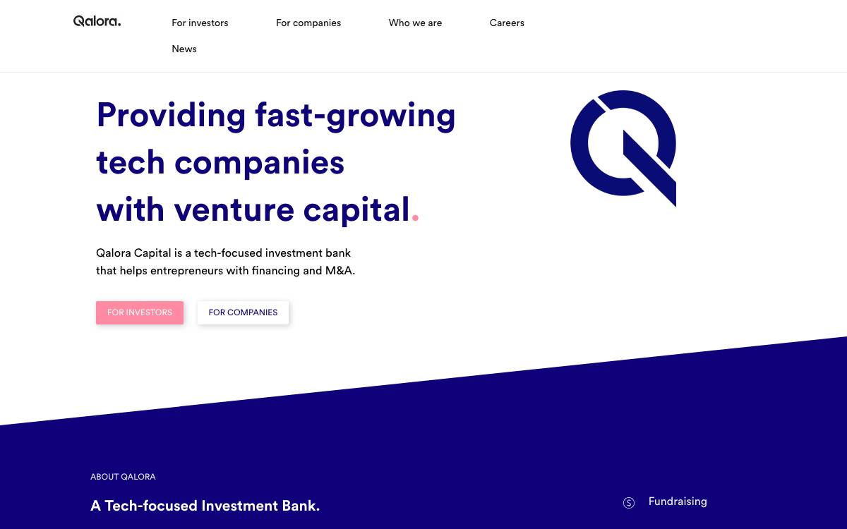 Qalora Capital website preview