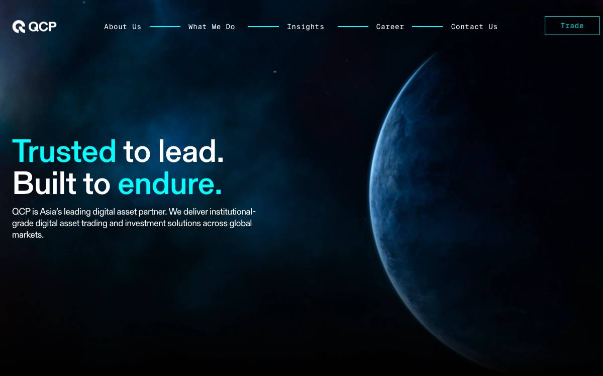 QCP Capital website preview