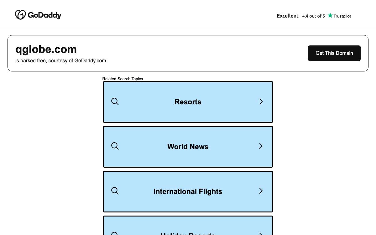 QGlobe website preview