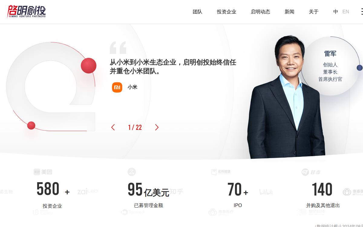 Qiming Venture Partners website preview