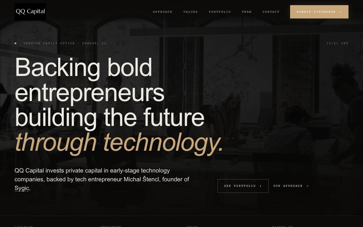 QQ Capital website preview