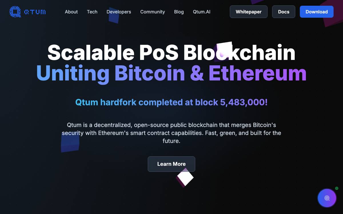 QTUM VC website preview