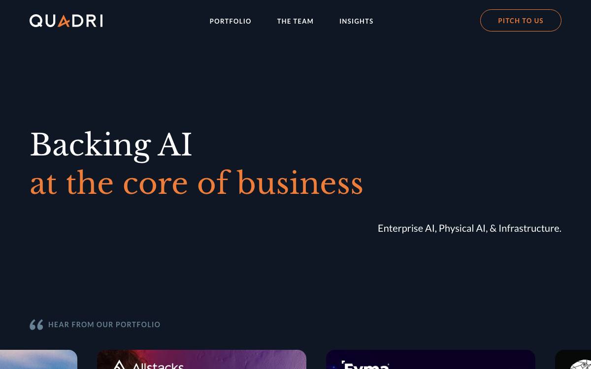 Quadri Ventures website preview