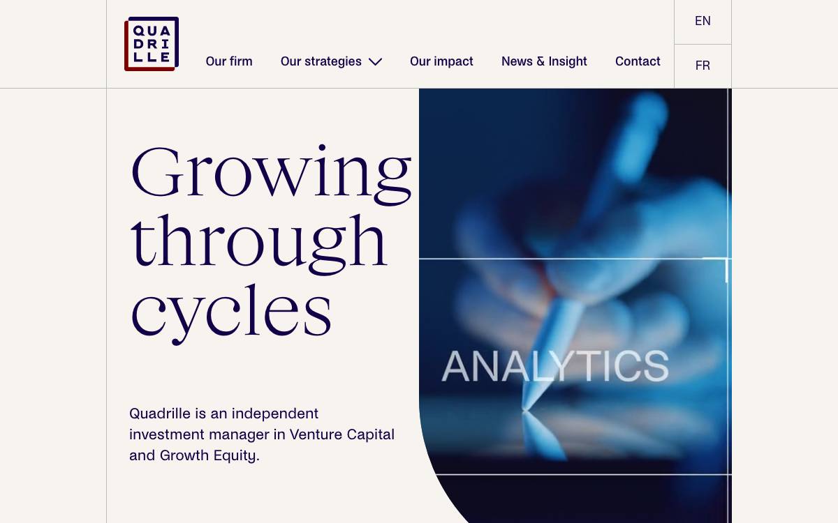Quadrille Capital website preview