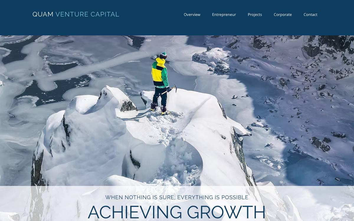 Quam Venture Capital website preview