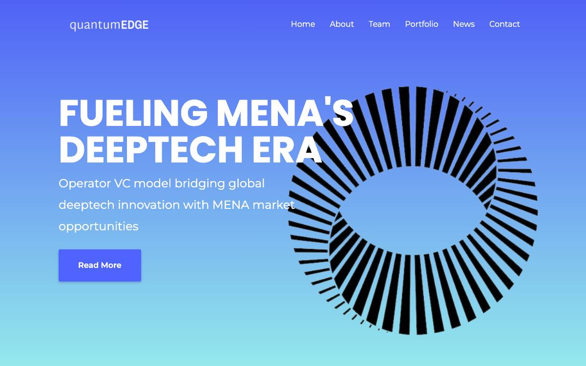 quantumEDGE Ventures website preview