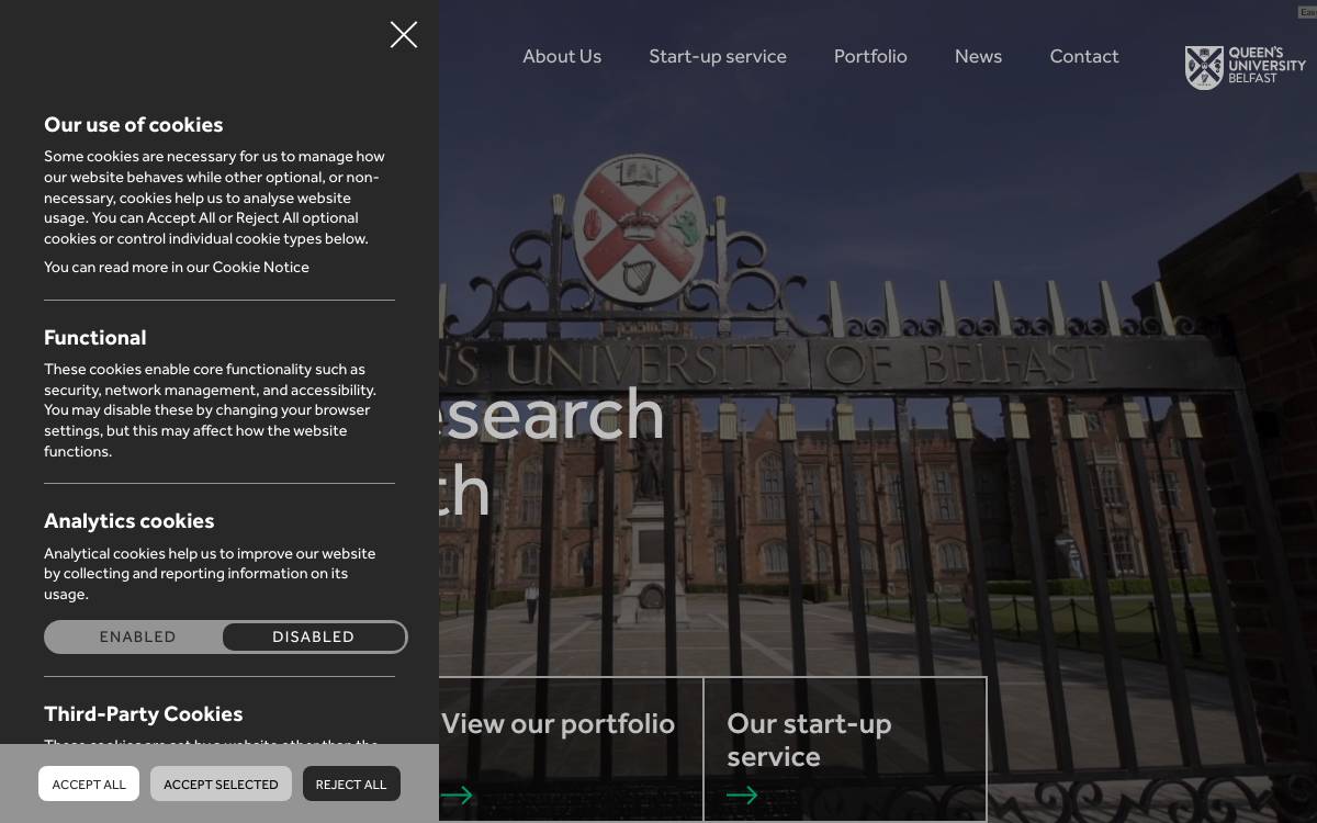 QUBIS website preview