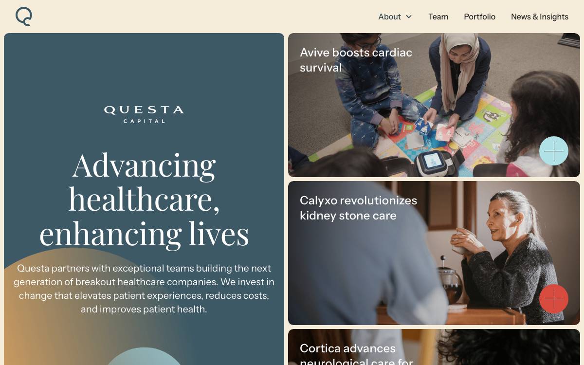 Questa Capital website preview