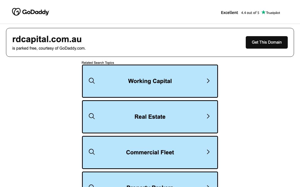 R&D Capital Partners website preview
