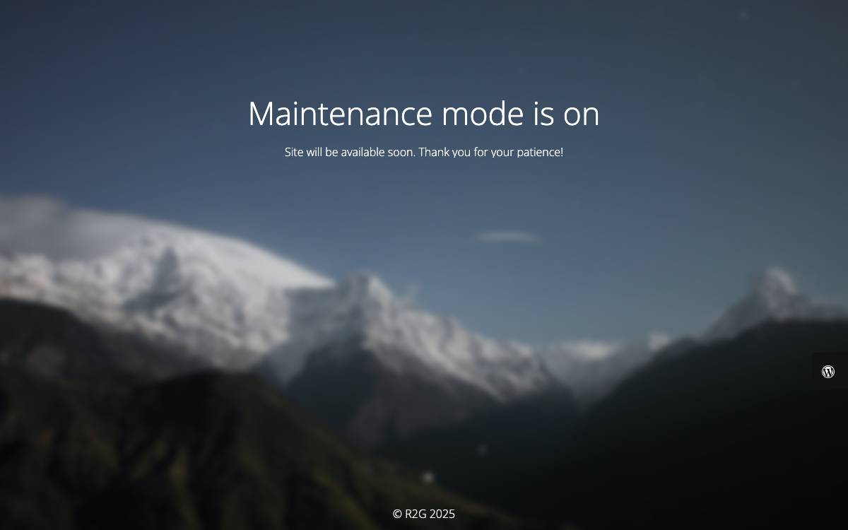 R2G website preview