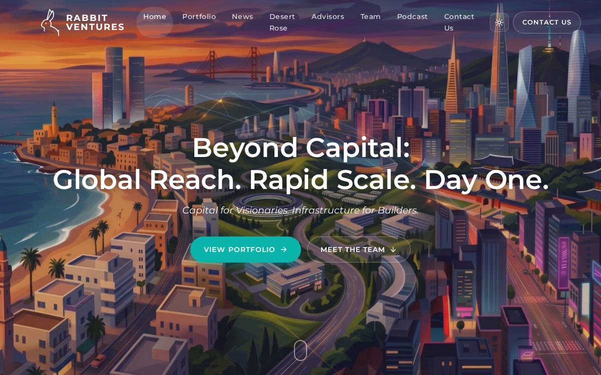 Rabbit Ventures website preview