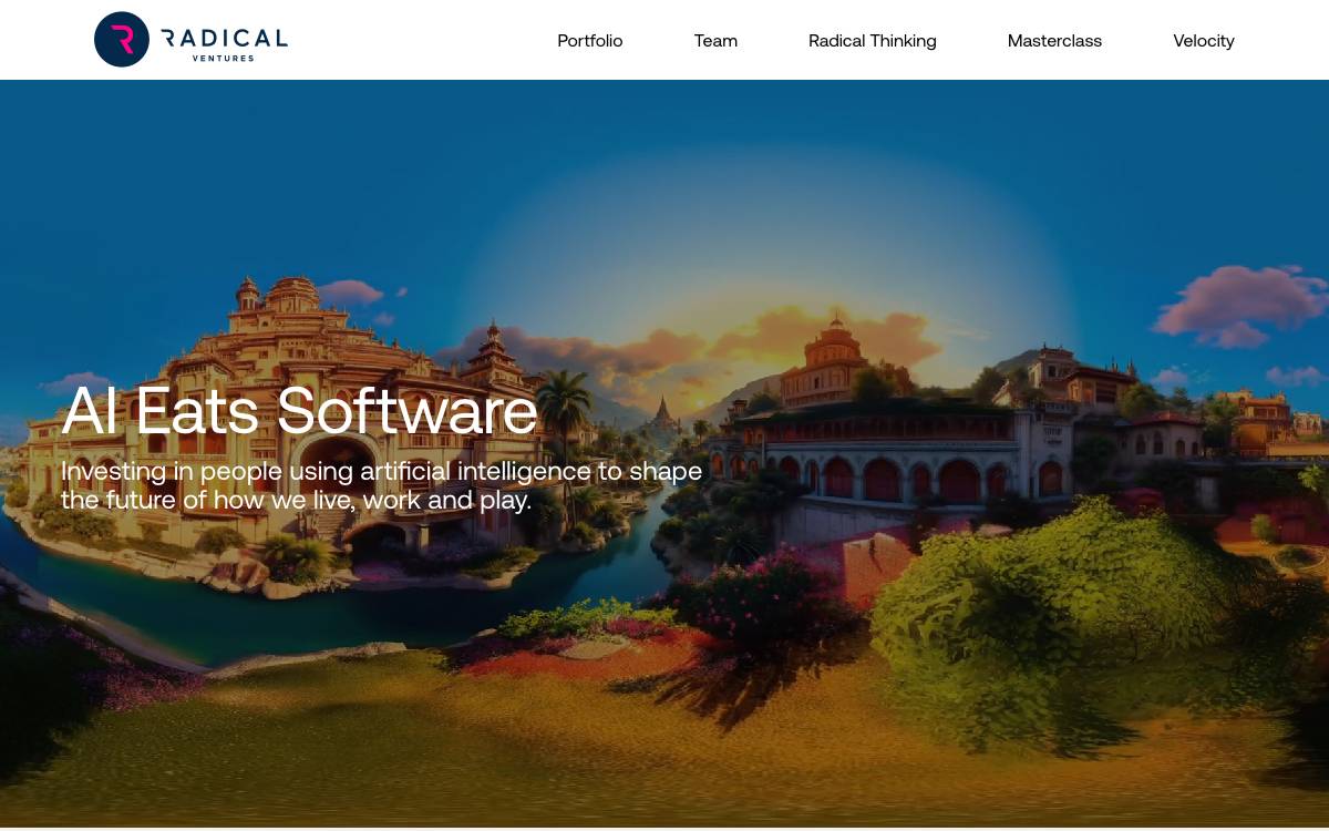 Radical Ventures website preview