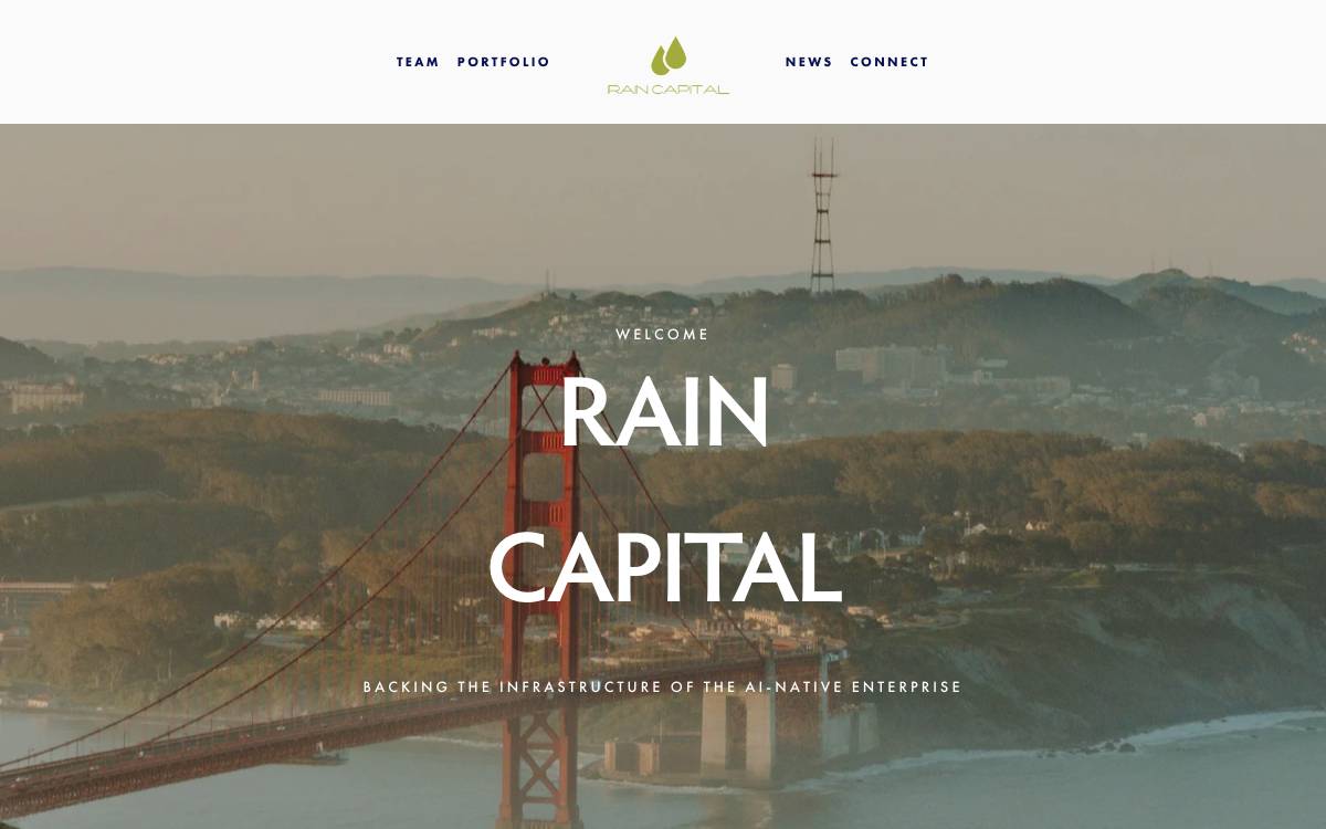 Rain Capital website preview